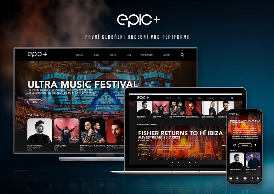 ROZJEZD GLOBÁLNÍ HUDEBNÍ VOD PLATFORMY EPIC+